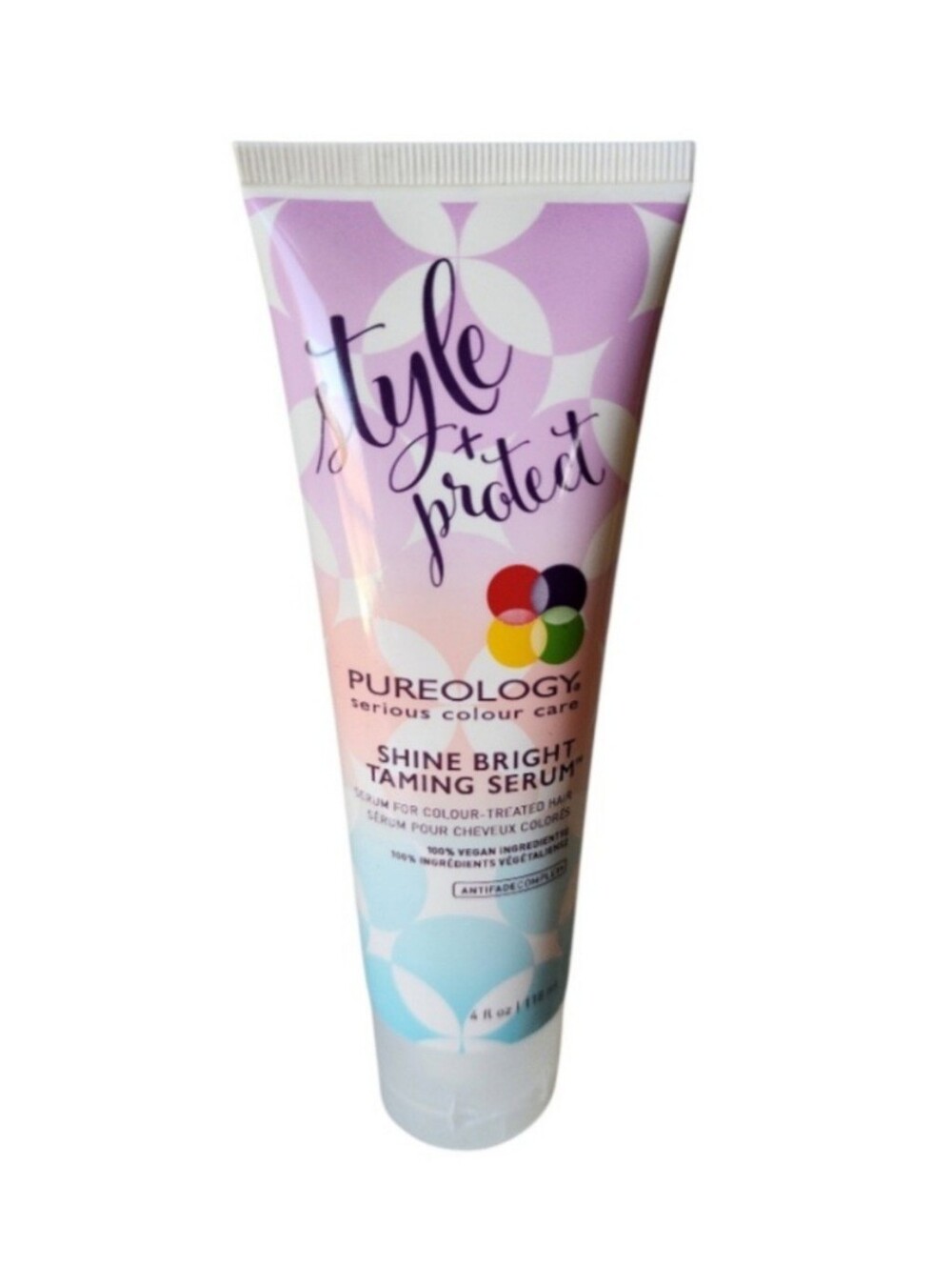 New! Pureology Style + Protect Shine Bright Taming Serum 4 oz